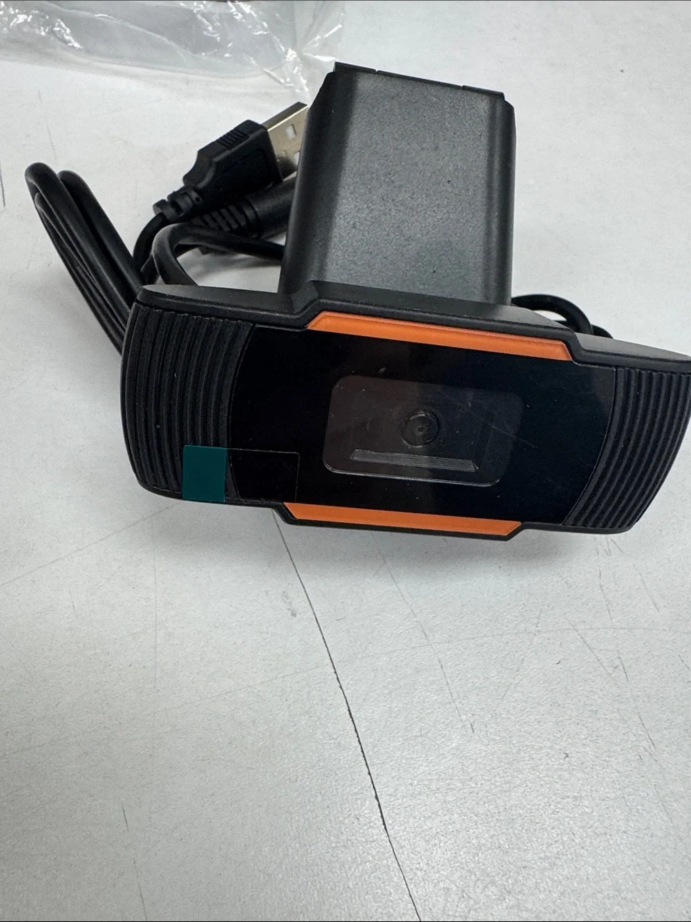 Black and Orange USB Webcam - Compact Camera